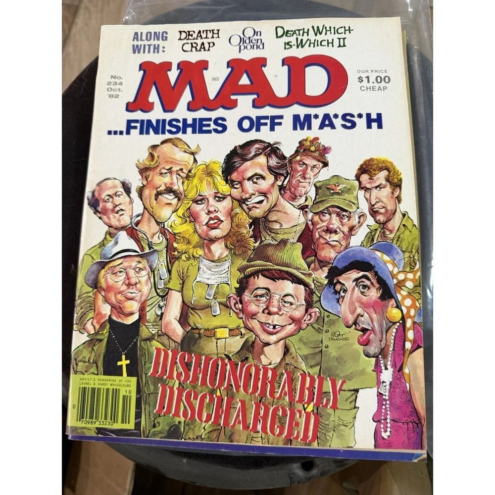 Vintage 1982 MAD Magazine Issues‎ 228-235, Lot of 8 comic books